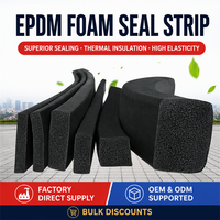 Bande d'étanchéité en mousse EPDM pour fenêtre, réduction du bruit, prévention des chocs, bande en caoutchouc silicone, pour porte rainurée, pare-brise de bus