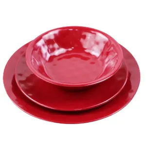 Wholesale Custom Printed <b>Melamine</b> Western Dinnerware <b>Sets</b> Promotional Tableware for Restaurant Hotel Factory Supply - Product Image 6