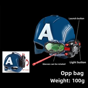 CBest Cadeau de Noël cool pour garçons, jouet de tir Captain America, jouet blaster transformable en bouclier avec balles souples - Product Image 3