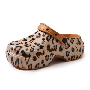 Chaussures de jardin imperméables en mousse à motif léopard <span class=keywords><strong>pour</strong></span> femmes, antidérapantes, style simple, type sabots et mules – Grande Vente - Product Image 5