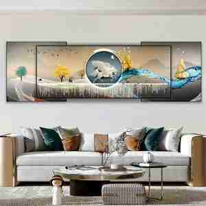 Peinture décorative moderne pour salon, peinture murale de fond de canapé, peinture murale suspendue, peinture en cristal de porcelaine, diamant, décoration de la <span class=keywords><strong>maison</strong></span> - Product Image 5