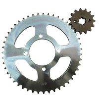 Kit de pignons de chaîne de moto en acier TL17 en gros, couvre-chaîne de moto pour Yamaha JYM150