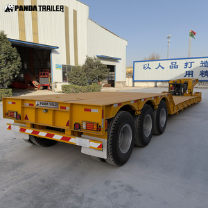 Semi-remorque à plateau surbaissé à col de cygne détachable en acier ultra-lourd 4 essieux 120 tonnes <span class=keywords><strong>RGN</strong></span> pour machines industrielles - Product Image 4
