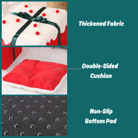 Lit pour chat en forme de boîte cadeau de Noël, nid douillet et épais pour chat, maison pour animaux antidérapante pour chiot et chaton