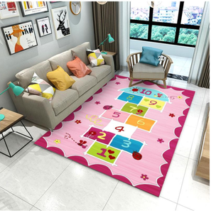 Alfombras Infantiles Educativas de Terciopelo de Cristal de Cachemira Impresas en 3D de 120x170 cm, Alfombras para Dormitorio Infantil - Product Image 4