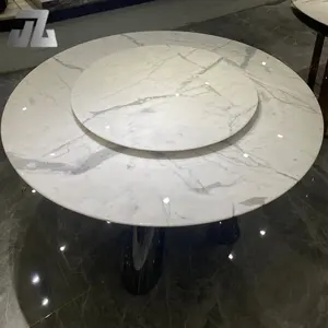 Tavolo da pranzo di lusso personalizzato creatività naturale calacatta moderno in marmo per la casa