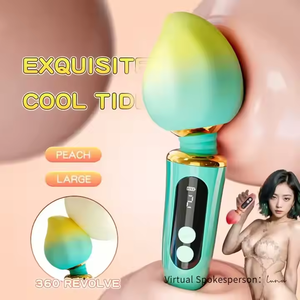 Layar LCD 360 ° mainan stimulasi pijat klitoris dan puting dapat ditekuk kuat pemijat pribadi vibrator wanita - Product Image 6