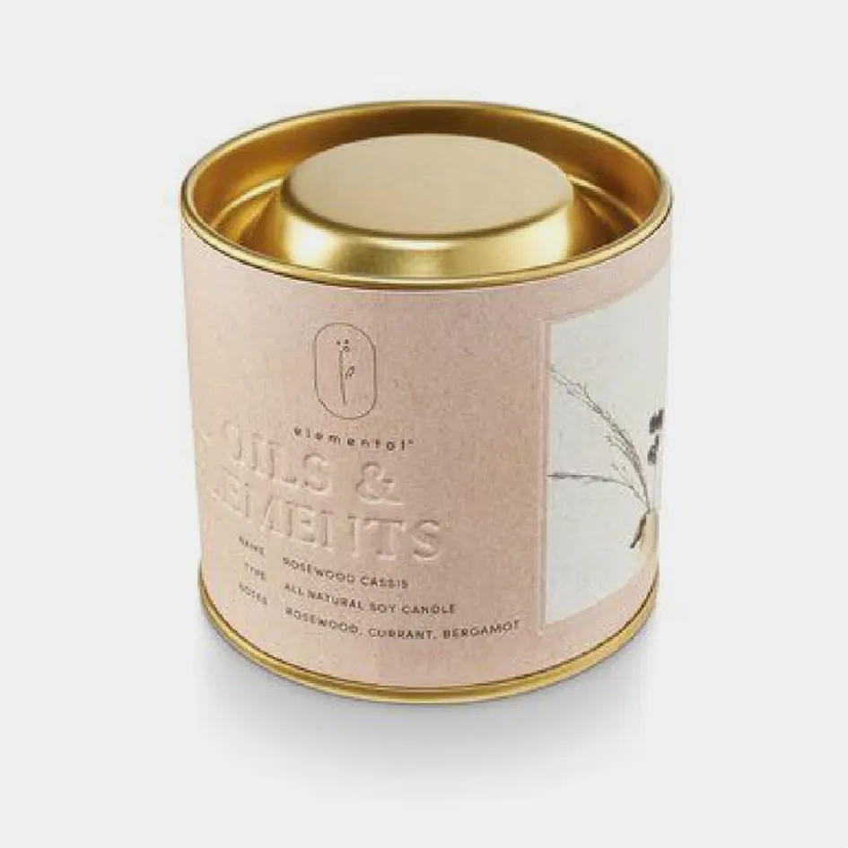 Wholesale custom 100ml 3oz luxury scented candles tins empty decorative round tin box for candle