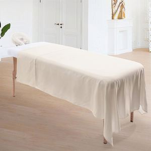 Sábana Plana de Masaje para SPA, Moderna, Tejida, de Polialgodón, 300 Hilos, Lavable, con Orificio para la Cara, 120*230cm, con Logotipo Personalizado - Product Image 1
