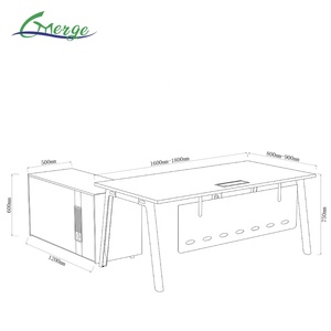 Bureau de direction moderne modulaire personnalisé, bureau de direction haut de gamme, table de bureau de luxe pour bureau à domicile - Product Image 5