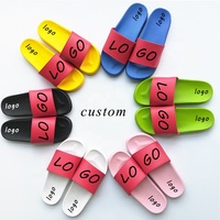 Nouvelles sandales unisexes en PVC antidérapantes et imperméables, style plateforme personnalisé, chaussures de plage, logo personnalisé, pour hommes, femmes et famille