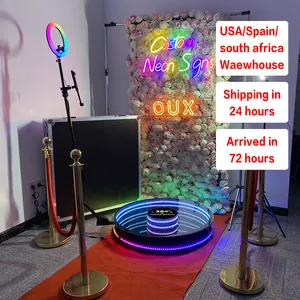 USA Warehouse Original Factory Spin Photo Booth 360 Video Booth for Party Camera 360 Photo Booth Automatic 115cm Party Supplies