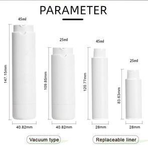 High Quality 1OZ Airless Twist Bottle Fancy Plastic Lotion Pump Bottle Double Wall Airless Packaging Refillable Cosmetic Bottles - Product Image 6