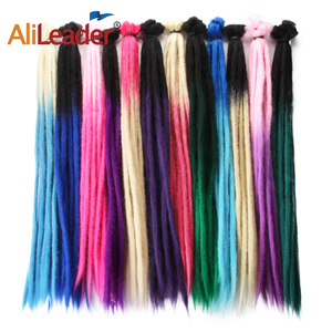Alileader phi Ombre màu sợ locs Crochet Bím Tóc Handmade phần mở rộng tóc <span class=keywords><strong>dreadlocks</strong></span> - Product Image 2