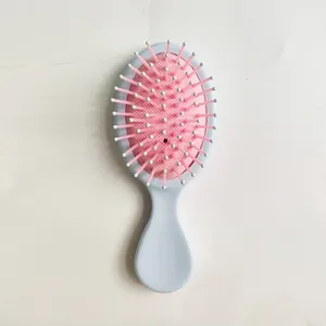 Candy Color Cheap Price Mini Baby Detangling Brush With Ultra-Sof Bristles Hair Straightener Brush Travel Size