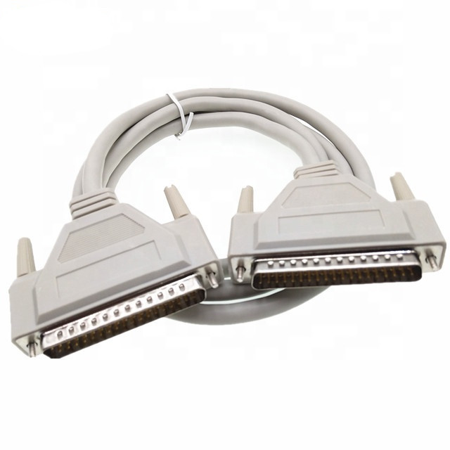 Custom D-SUB 37 Pin DB37 Male to Male Connector Serial Extension Cable