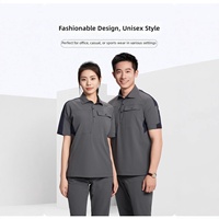 Tenue de Travail d'Entreprise Personnalisable avec Logo Imprimé, Séchage Rapide, Légère, Été, Style Revers, en Nylon pour Hommes