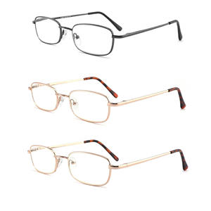 Óculos de corretor unissex para presbiopia, óculos de metal com armação quadrada, moda feminina e masculina, óculos de leitura transparente 81806 - Product Image 1