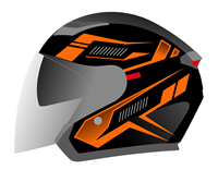 Casque ouvert haute performance avec contour de tête ergonomique Cascos Para Moto casques de moto matériau ABS