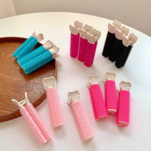 Vendita calda Trending stile coreano alla moda clip per capelli in resina strass rulli per capelli per bambini e donne all'ingrosso - Product Image 1