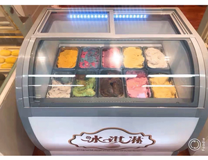Thương mại nhỏ ngang trượt cửa kính Showcase Tủ đông Ice Cream tủ lạnh Showcase tủ lạnh với chức năng hiển thị - Product Image 6