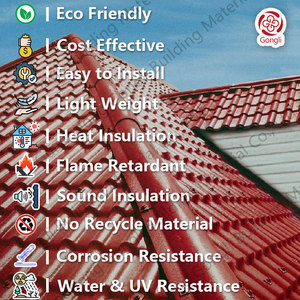 Tuiles de <span class=keywords><strong>toiture</strong></span> en bambou ondulé en PVC synthétique Asa coloré, feuilles de <span class=keywords><strong>toiture</strong></span> en <span class=keywords><strong>plastique</strong></span> - Product Image 6