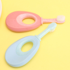 <span class=keywords><strong>Brosse</strong></span> à dents pour bébé, taille standard, très vendue, mignonne, poils en nylon doux, colorée, facile à tenir, poignée antidérapante en TPE, pour usage domestique - Product Image 4