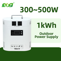 Station de charge portable ESG 110-220V 300/500/1000W pour camping extérieur, batterie 1000WH/2000WH, plusieurs types de prises