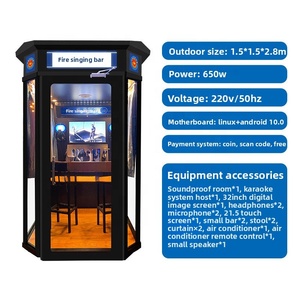 Mini Ktv Karaoke Booth Jukebox Operado por monedas Autoservicio Estudio de música Sala de canto Máquina expendedora Equipo de entretenimiento - Product Image 3