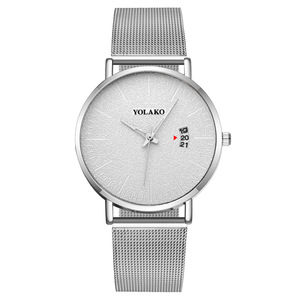 Reloj de Hombre Estilo TikTok, Correa de Malla Milanesa, Reloj de Cuarzo, Personalización de Fábrica - Product Image 5