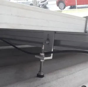 Oluklu çatı alüminyum L ayak GÜNEŞ PANELI montaj braketleri tahta cıvatası güneş çatı kancaları