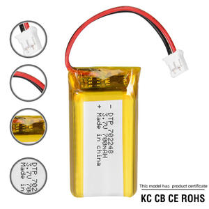 แบตเตอรี่ลิเธียมไอออน 702248 700mAh 3.7V ขายส่ง แบตเตอรี่โพลิเมอร์แบบกำหนดเอง คุณภาพสูง แบตเตอรี่โพลิเมอร์แบบชาร์จได้ - Product Image 1