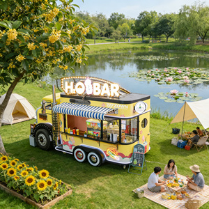 Premium Mobile Food <b>Trailer</b> with Full Kitchen Equipment CE Approved for Sale - Product Image 1