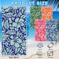 Serviettes de plage en microfibre de luxe à séchage rapide EM, sublimation, gaufrées, en plastique recyclé, sans sable, impression personnalisée avec logo