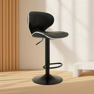 Luxury Modern Swivel High <b>Bar</b> <b>Stool</b> Durable Leather Counter Kitchen Chair for Restaurant Use - Product Image 2