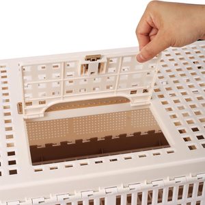 Gabbia da Viaggio Pieghevole in Plastica per Uccelli, Facile da Pulire, <span class=keywords><strong>Box</strong></span> per Addestramento e Rilascio Piccioni 43x28x24cm per 6-8 Piccioni, Marca YZ - Product Image 3