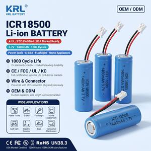 Sertifikasi USA CE KC Paket Baterai Lithium Ion Silinder 18650 3.7V 16.28Wh 4400mAh Katoda LiCoO2 1000 Siklus 12 Bulan - Product Image 1
