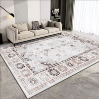 Tapis de salon de luxe léger, haut de gamme, résistant aux taches, facile à nettoyer, imperméable, style italien minimaliste moderne