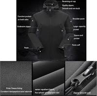 Ensemble veste et pantalon softshell thermique tactique camouflage en peau de requin pour l'extérieur - Coupe-vent grande taille pour l'automne/l'hiver