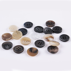 Manufacturer Stock Custom Resin <strong>Buttons</strong> Faux Horn Tortoise <strong>Shell</strong> for Suit Coat Jacket Shirt Sewing - Product Image 5
