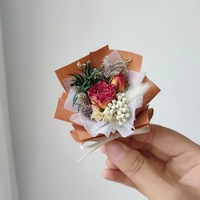 Rose éternelle, fleur séchée, petit bouquet éternel pour la maison, cadeau d'Halloween, de Nouvel An, longue durée