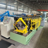 Ligne de production de systèmes de cloisons et de plafonds en plaques de plâtre à commande PLC automatique haute vitesse, machine de profilage à froid pour profilés légers en U
