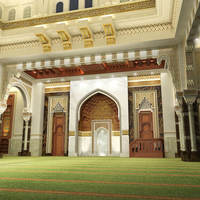 Tapis de prière islamique sur mesure de haute qualité, tapis de mosquée imprimé en nylon, tapis de mosquée turc, tapis de prière musulman de mur à mur, vente en gros