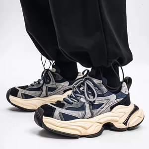 Zapatillas Deportivas Retro de Malla con Cordones para Hombre, Blancas, de Gran Tamaño, Transpirables, Impermeables, Antideslizantes, Casuales - Product Image 6