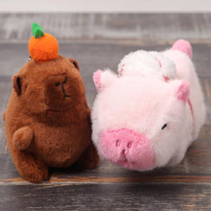 Capibala piccolo animale pacificante bambola di pezza capibara orso peluche foderato di maglia scodinzolante tecnica lavata a mano regalo di festa - Product Image 4