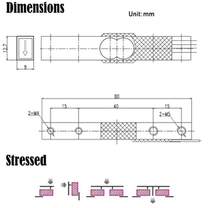 Mlc904 50kg 75kg 100kg 150kg y tế quy mô Bưu chính quy mô móc Analog tải di động cảm biến - Product Image 6