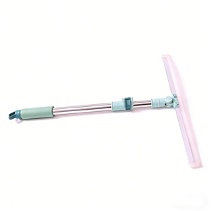 Raspador de suelo de silicona personalizado, limpiador de vidrios para baño, raspador de suelo retráctil para el hogar, Magic Broom - Product Image 1