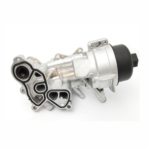 Aelwen Boîtier de filtre de refroidisseur <span class=keywords><strong>d</strong></span>'huile moteur pour Mini R55 R56 R57 R58 R59 Cooper pour <span class=keywords><strong>PEUGEOT</strong></span> 207 3008 OE 864374580 - Product Image 1