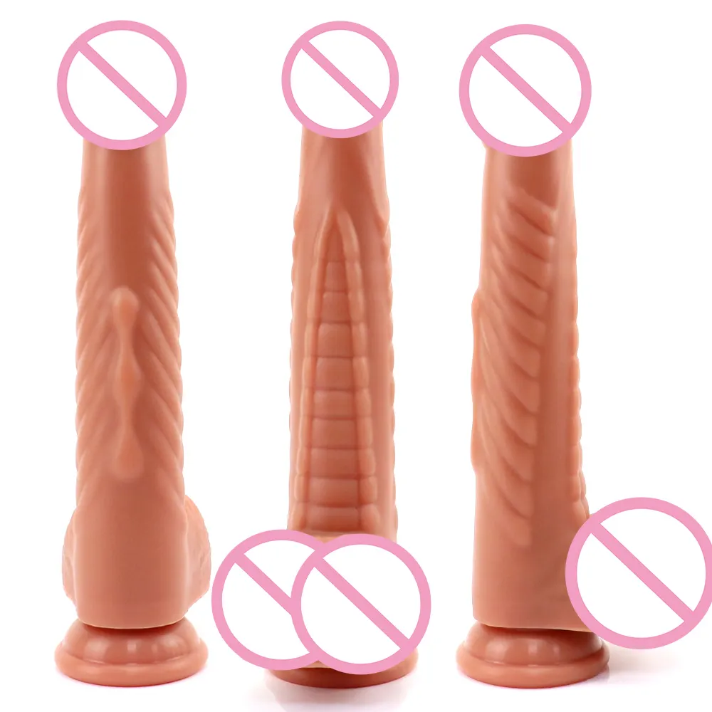 Gesamtlänge 8,66 Zoll Penis Sexspielzeug für Frau Dildo für Männer weichen simulierten Penis mit leistungs starken Saugnäpfen