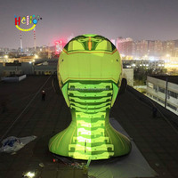 Ensemble d'accessoires pour festivals de musique Robot gonflable à grande tête pour scène Robot gonflable Accessoires gonflables